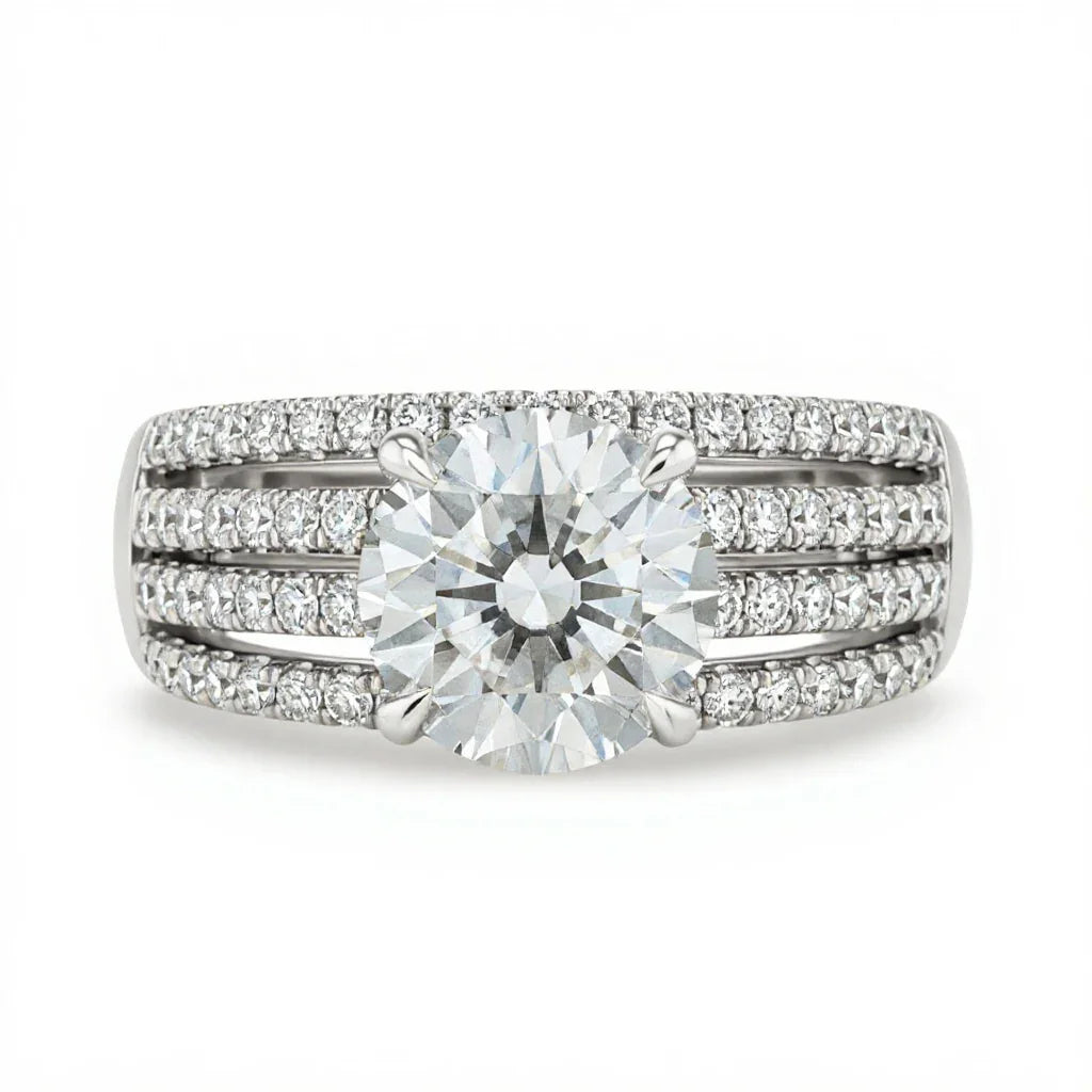 Jean Round Brilliant Lab diamond Ring - Jewelslane