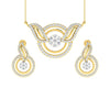 Jena Diamond Pendant & Earring Set - Jewelslane