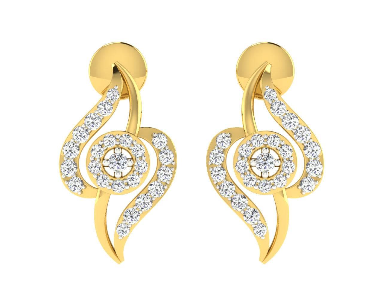 Jia Diamond Earrings - Jewelslane