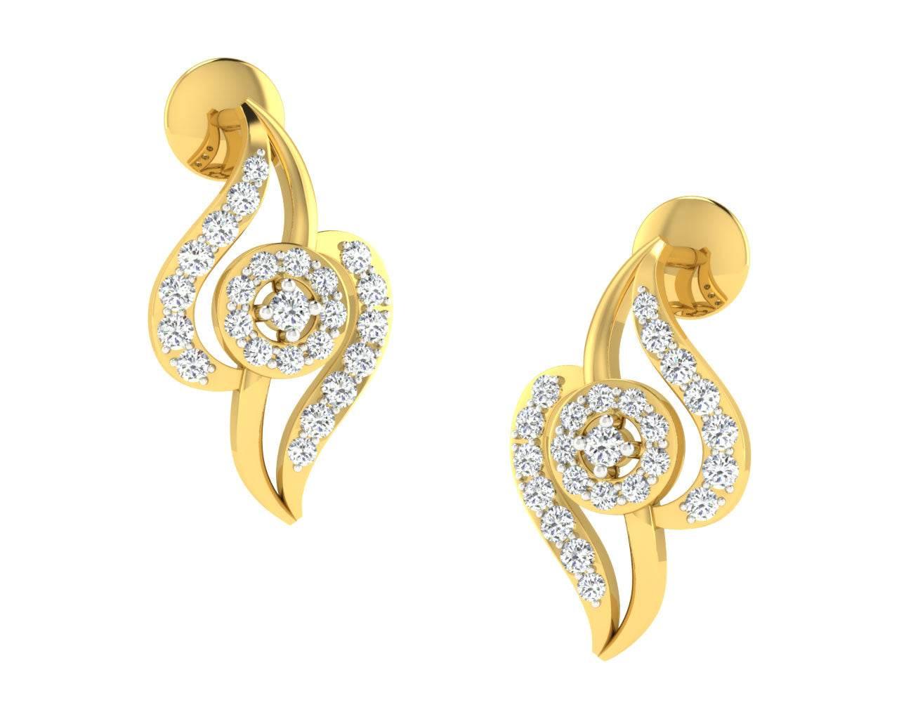 Jia Diamond Earrings - Jewelslane