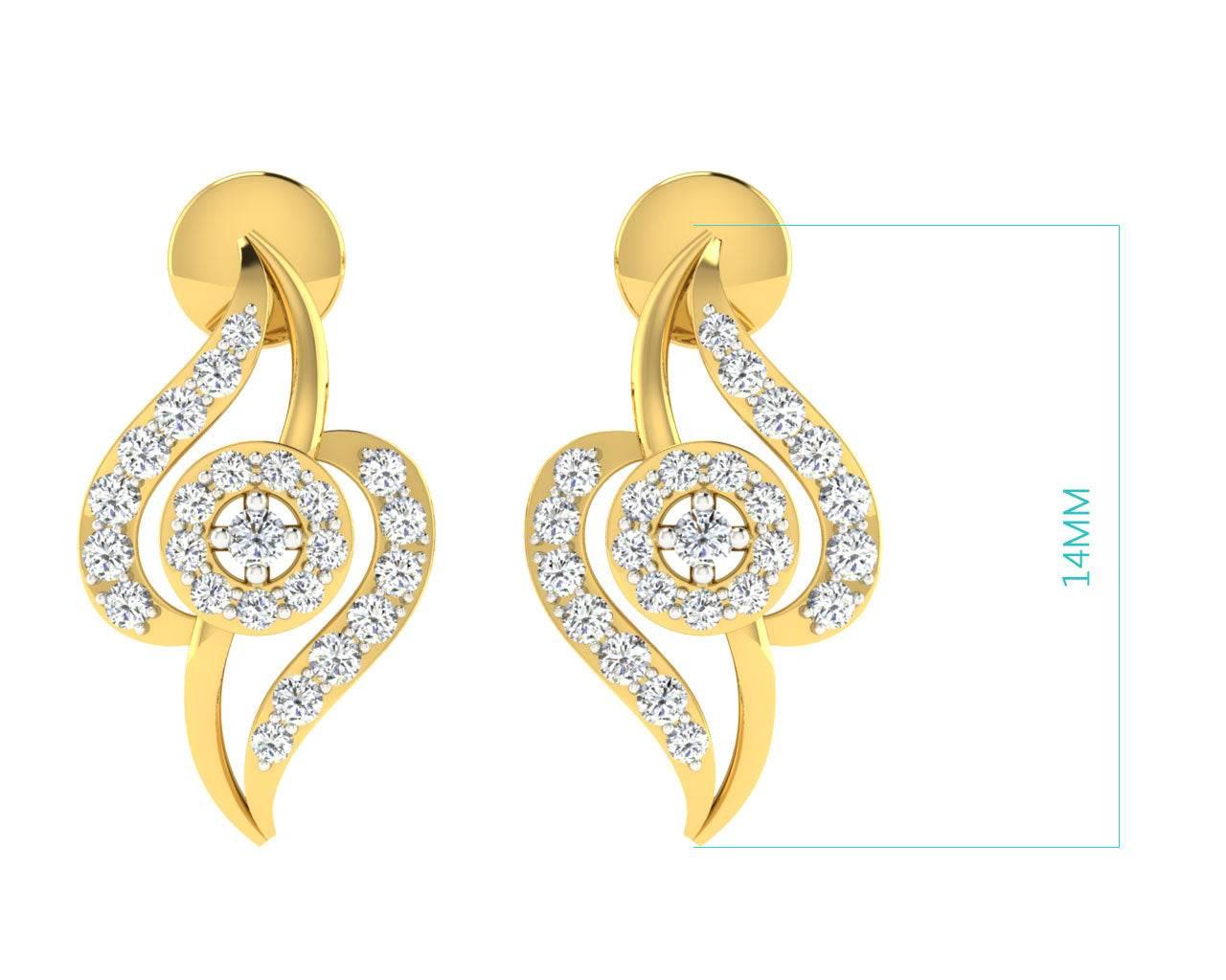 Jia Diamond Earrings - Jewelslane