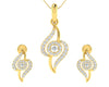 Jia Diamond Earrings & Pendant set - Jewelslane