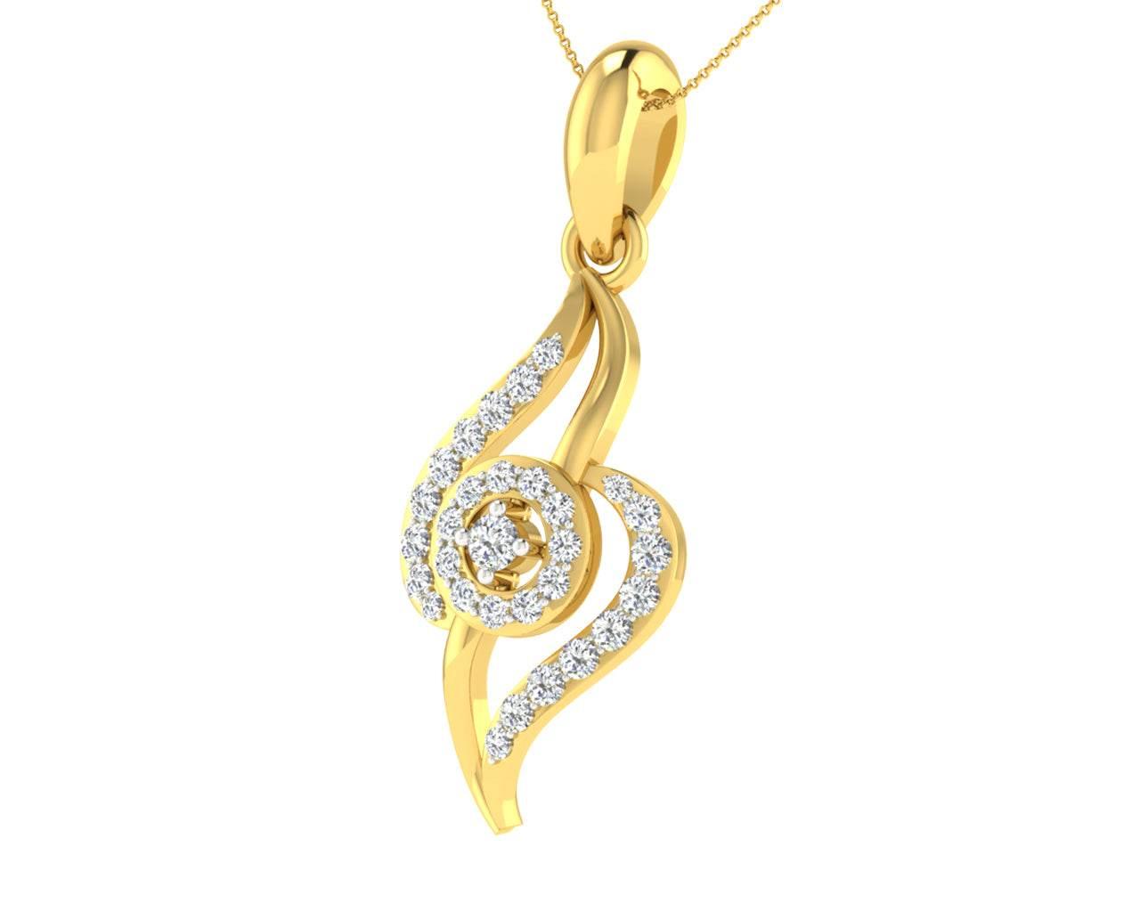 Jia Diamond Pendant - Jewelslane
