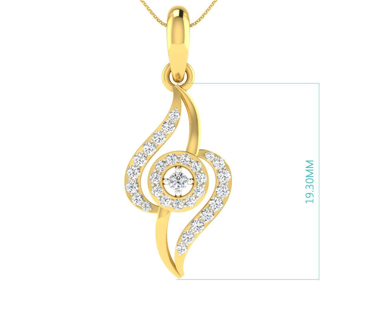 Jia Diamond Pendant - Jewelslane