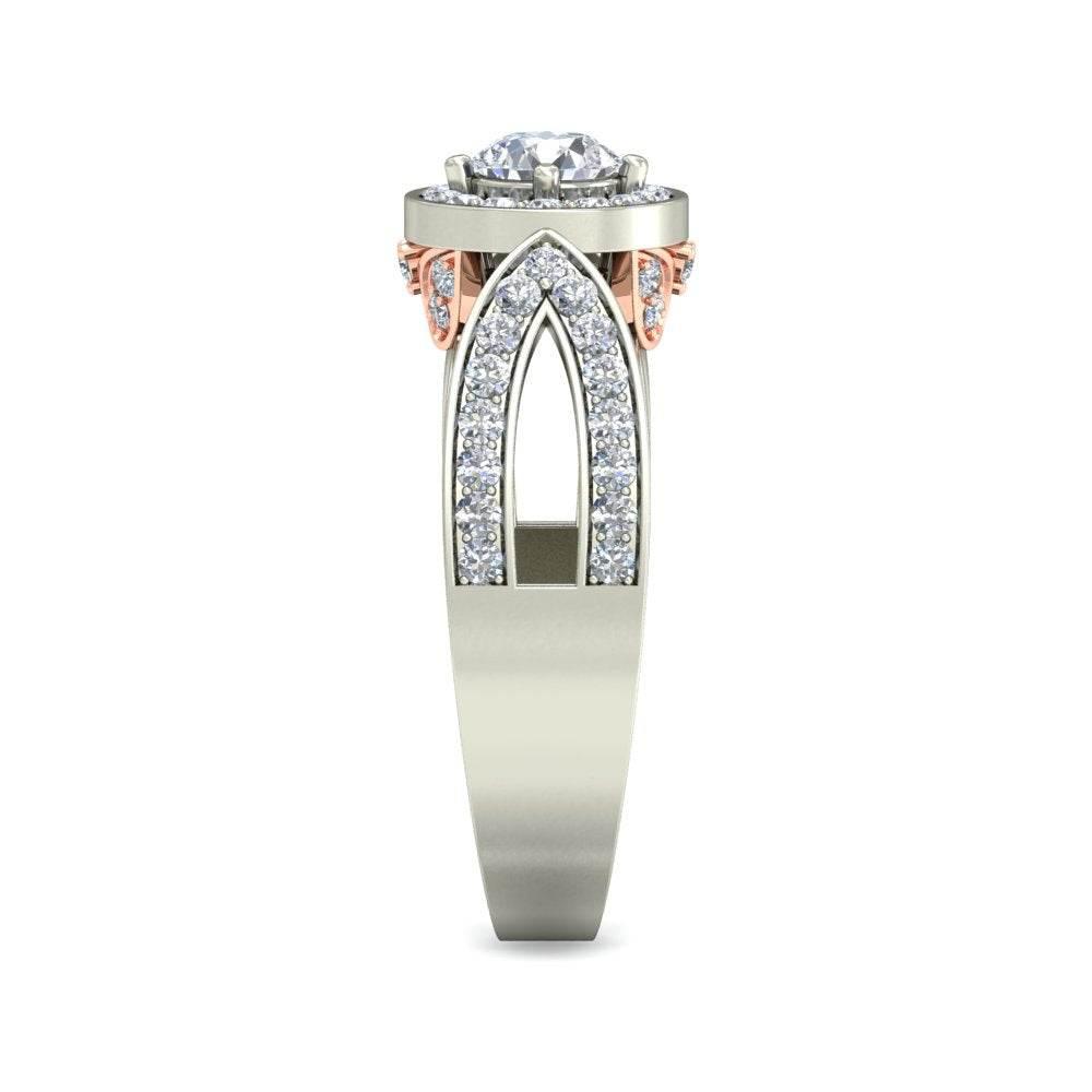 Joice Lab Diamond Solitaire Ring in gold - Jewelslane