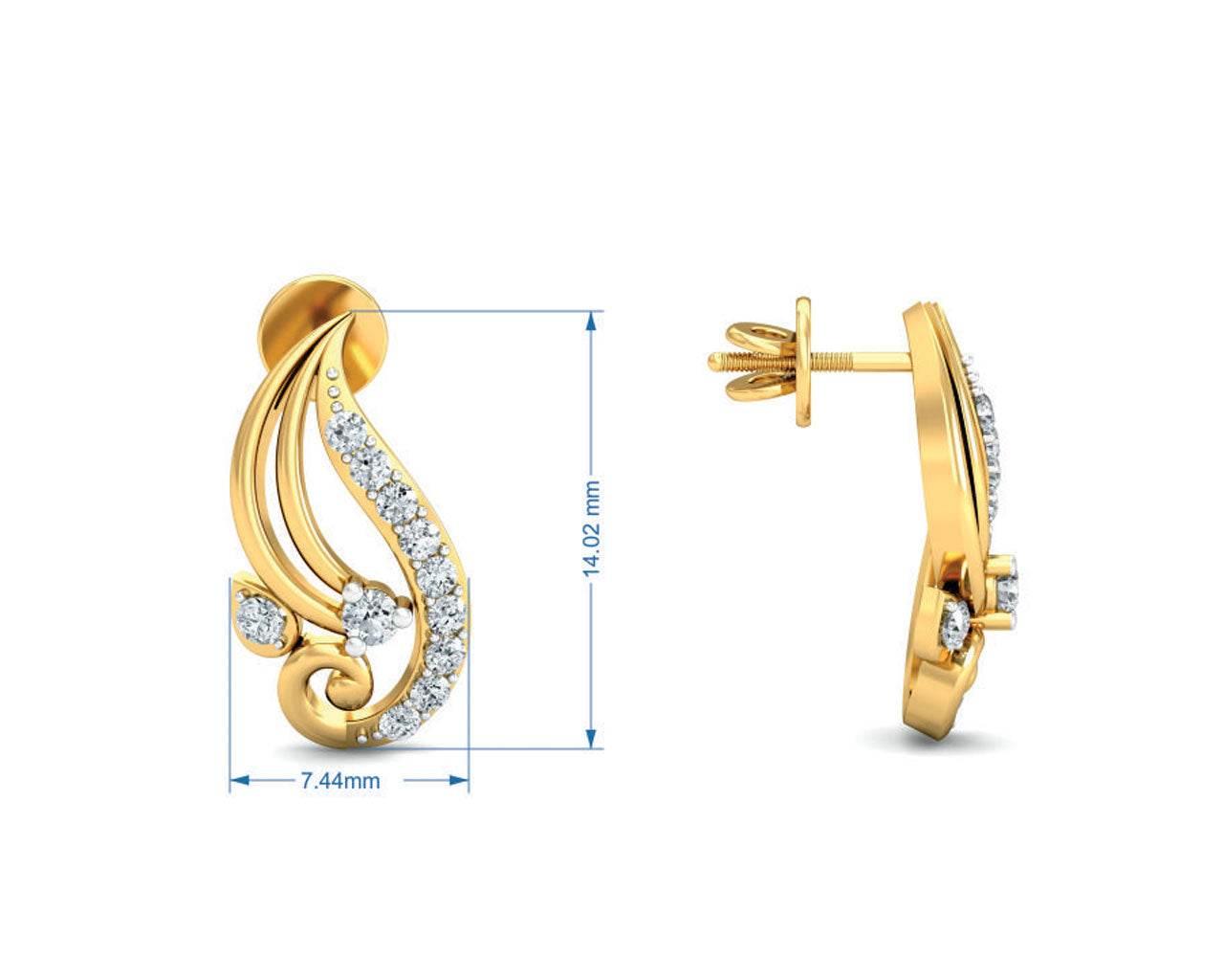 Juhi Diamond Earrings - Jewelslane
