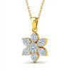 Kale Pear Shape Lab Diamonds Solitaire Pendant - Jewelslane