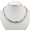 Kayla Lab Diamond 40 pointers Tennis Necklace In Rose Gold - Jewelslane