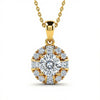 Keni Round Brilliant Cut Lab Diamond Solitaire Pendant - Jewelslane