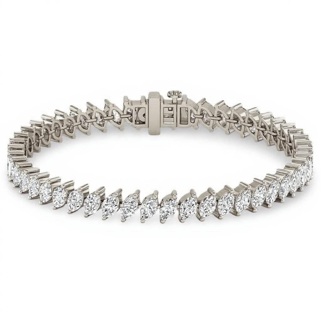 Keri Marquie Shape Lab Grown Diamond Tennis Bracelet - Jewelslane