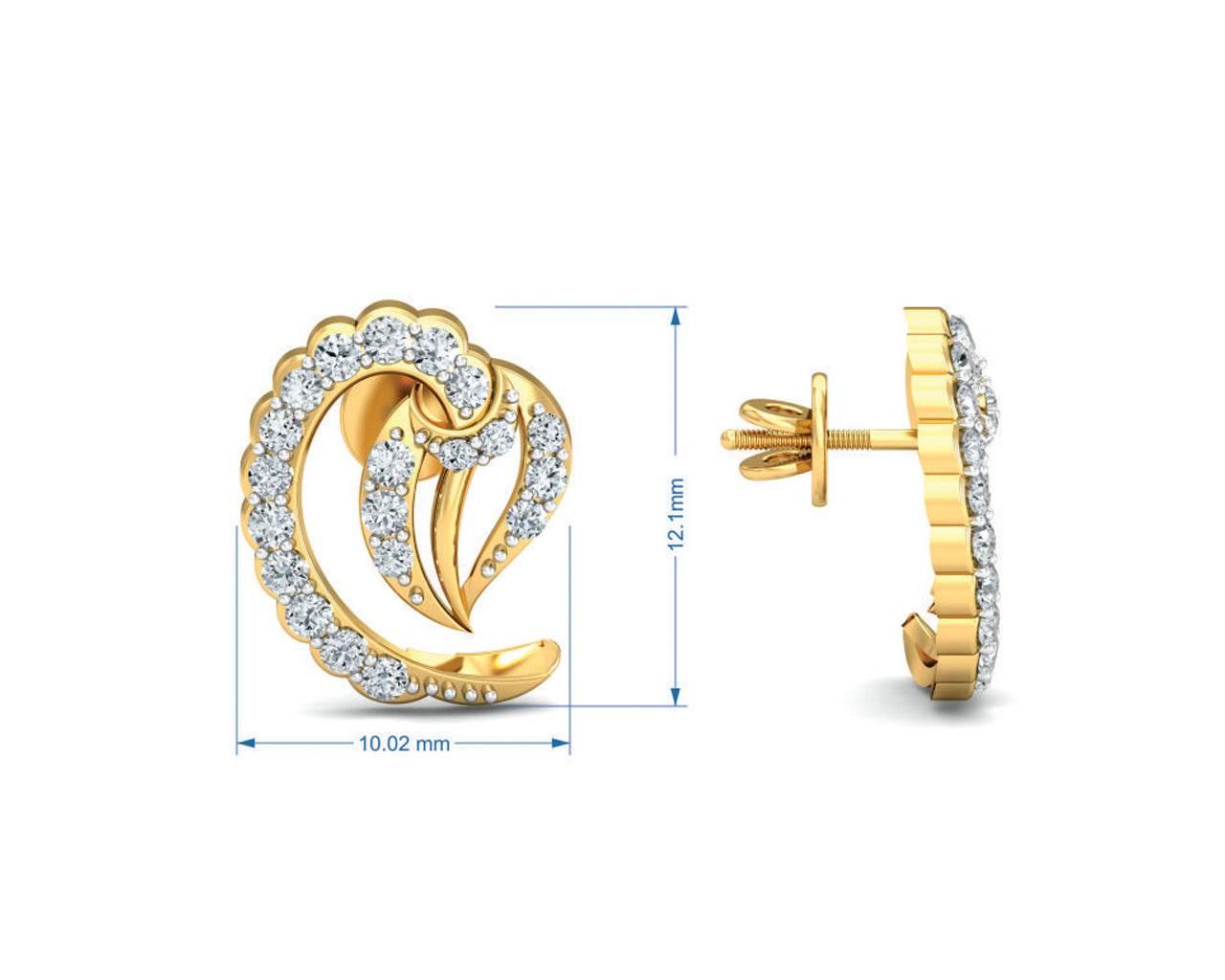 Keva Diamond Earrings - Jewelslane
