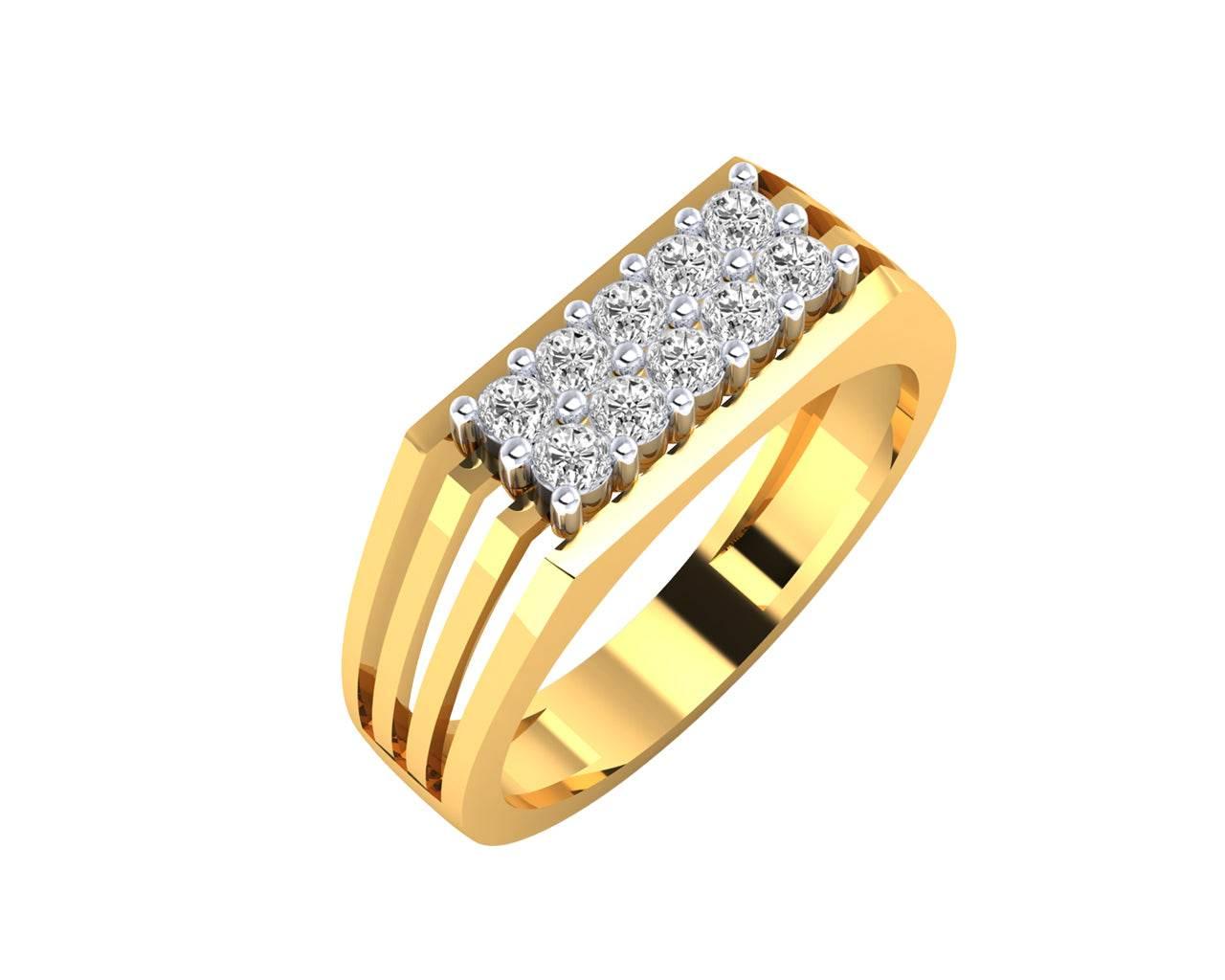 Kevin diamond ring in 18k Gold - Jewelslane