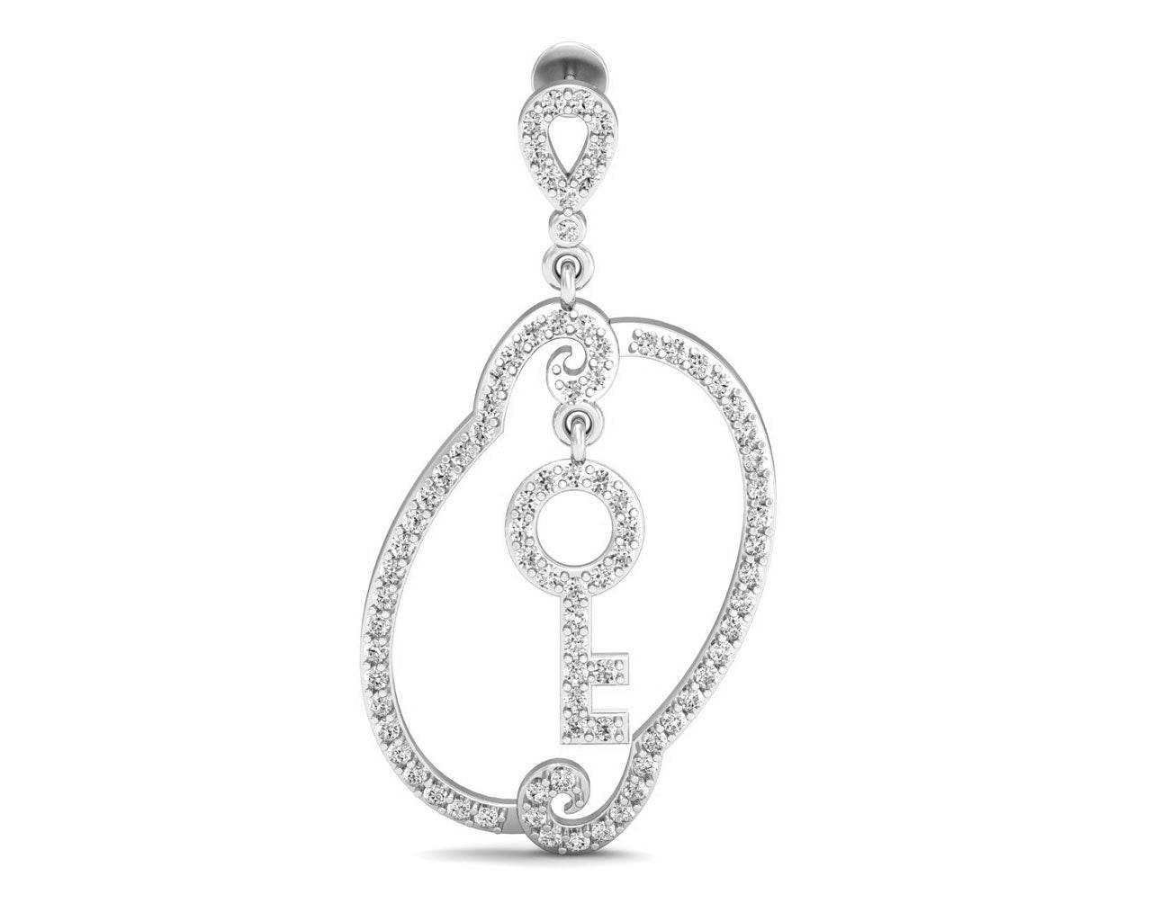 Key To My Heart Long Earrings - Jewelslane