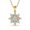 Kin Round Brilliant Cut Lab Diamond Solitaire Pendant - Jewelslane