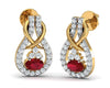 Lara Ruby Diamond Earrings - Jewelslane