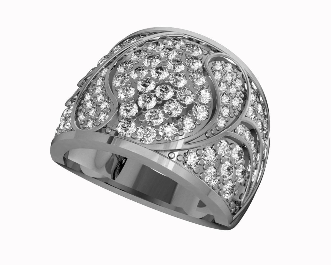 Laura Wide Diamond Band - Jewelslane