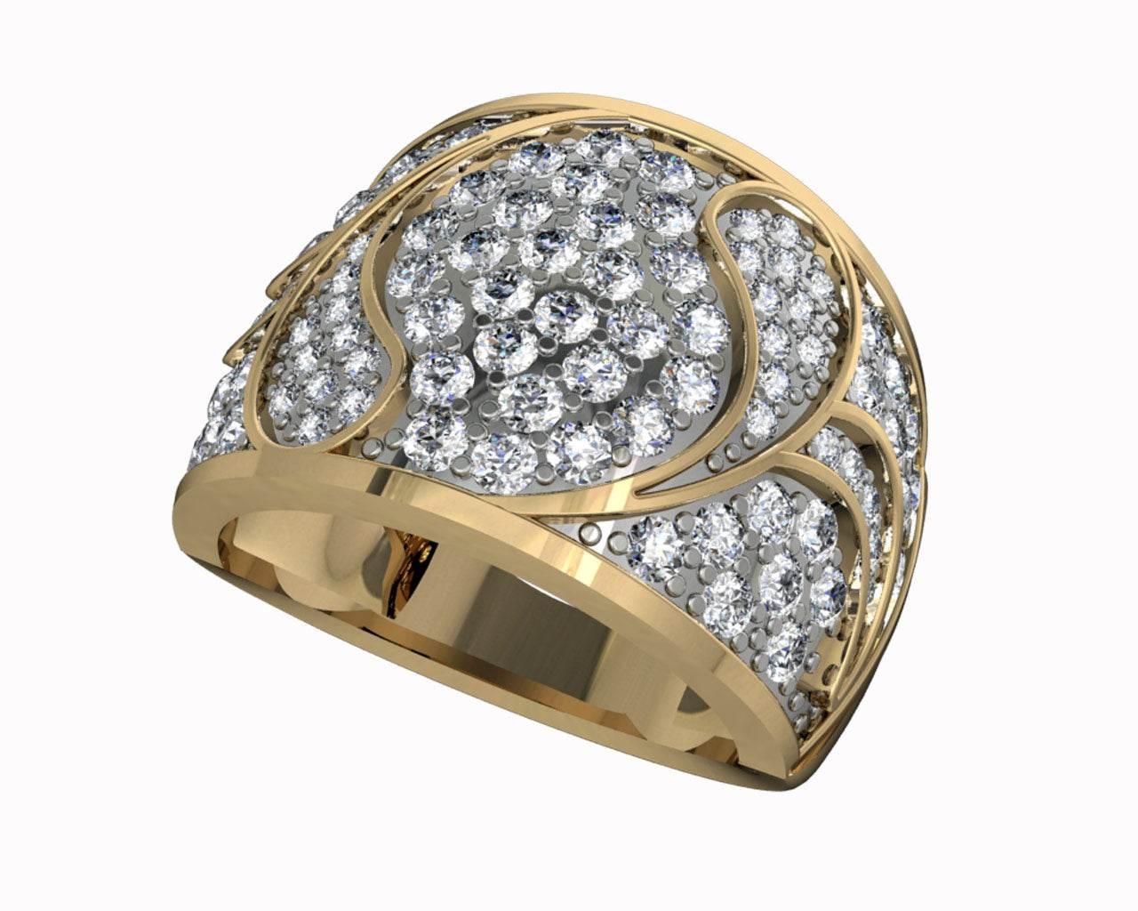 Laura Wide Diamond Band - Jewelslane