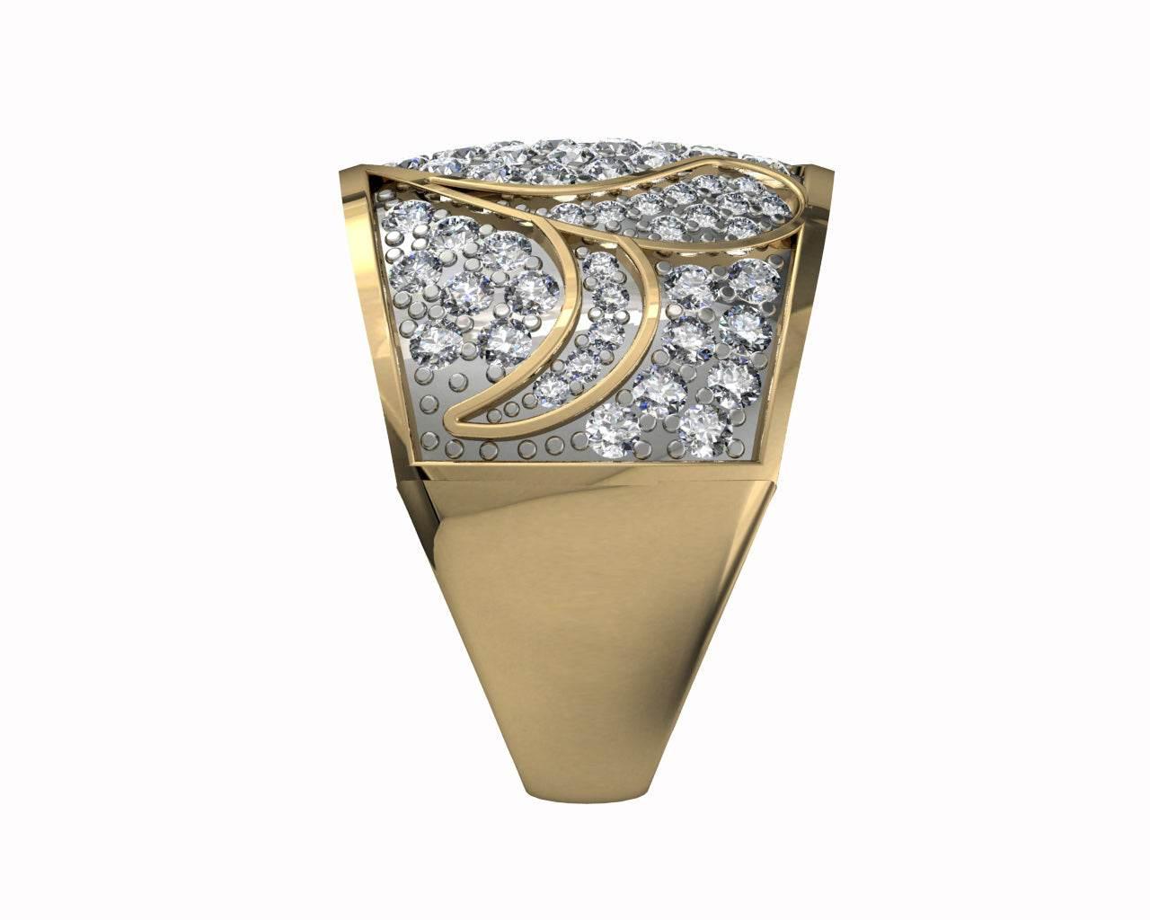 Laura Wide Diamond Band - Jewelslane