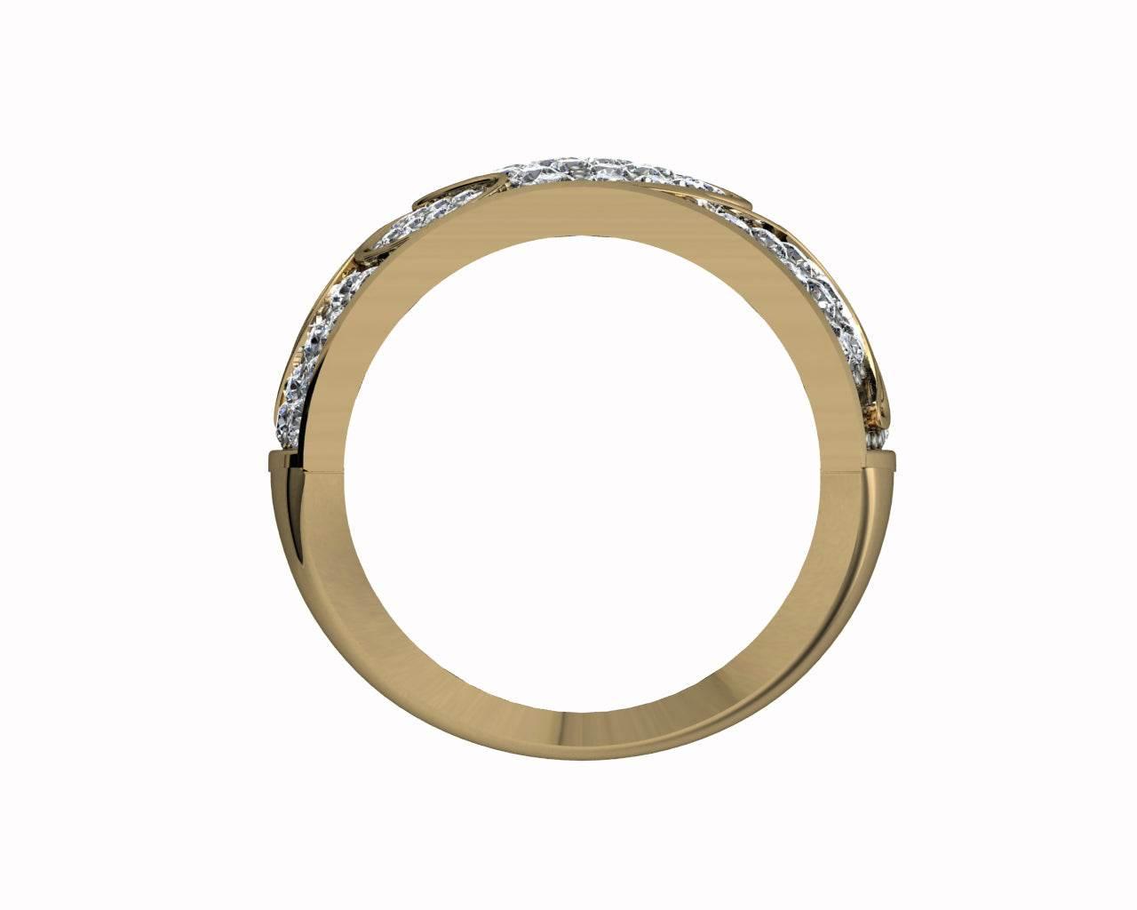 Laura Wide Diamond Band - Jewelslane