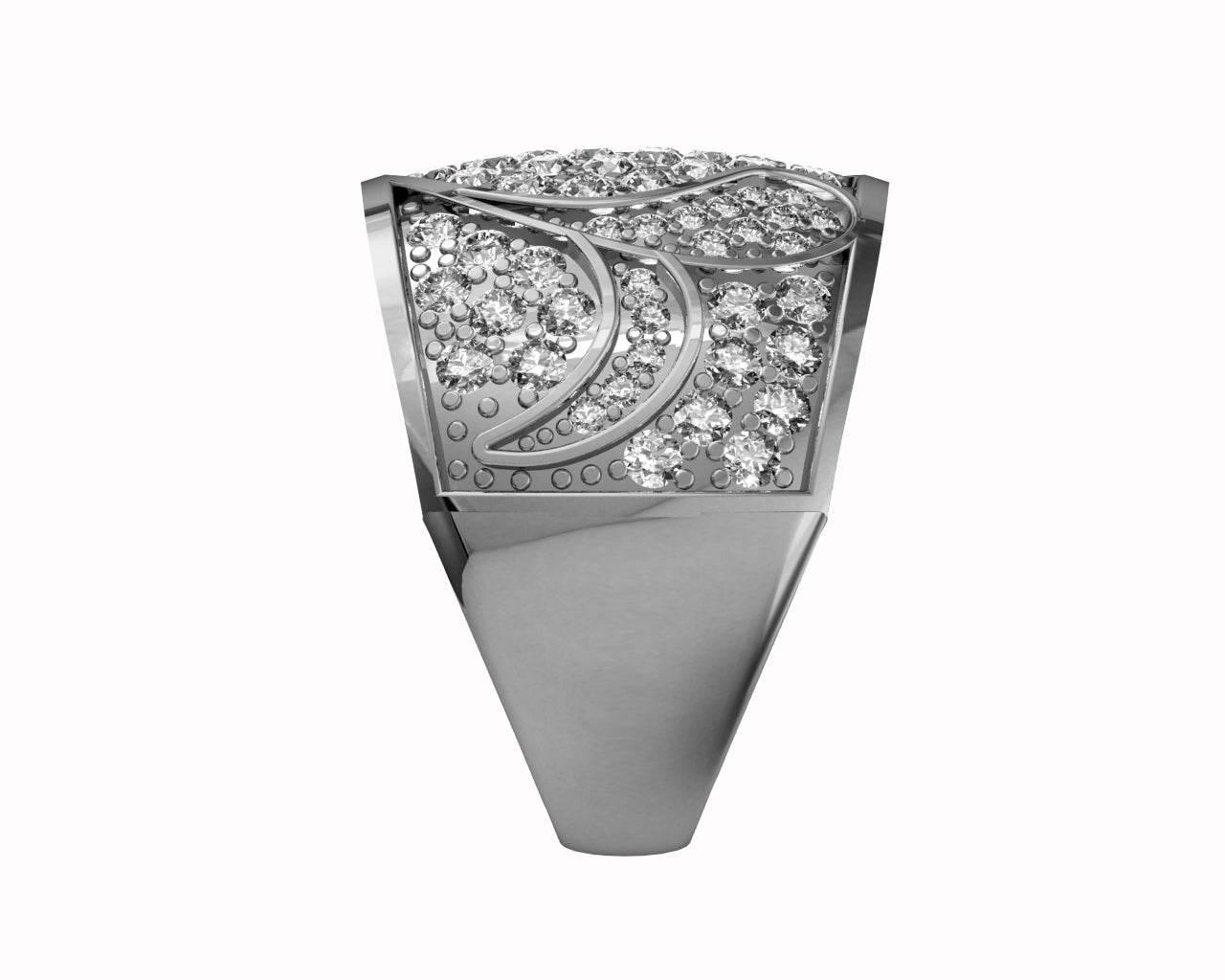 Laura Wide Diamond Band - Jewelslane