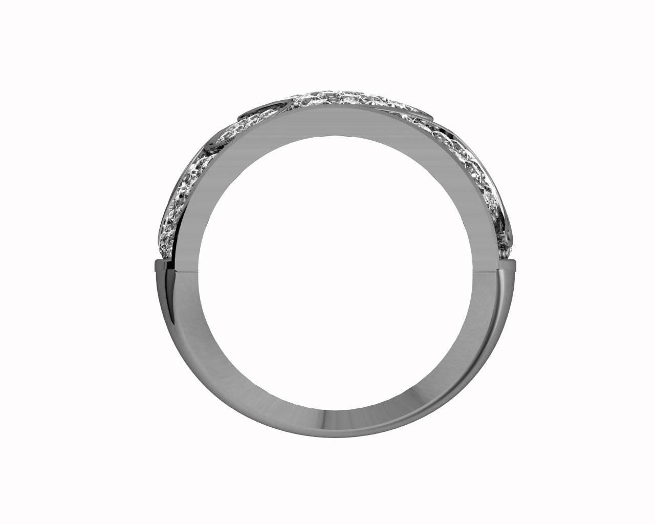 Laura Wide Diamond Band - Jewelslane