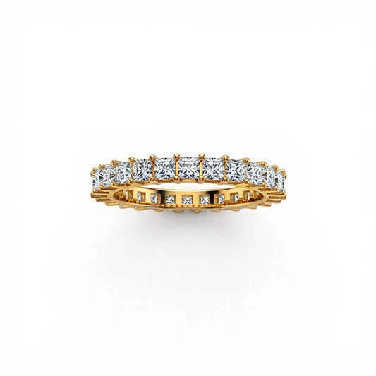 Leah Princess Cut Diamond Eternity band - jewelslane