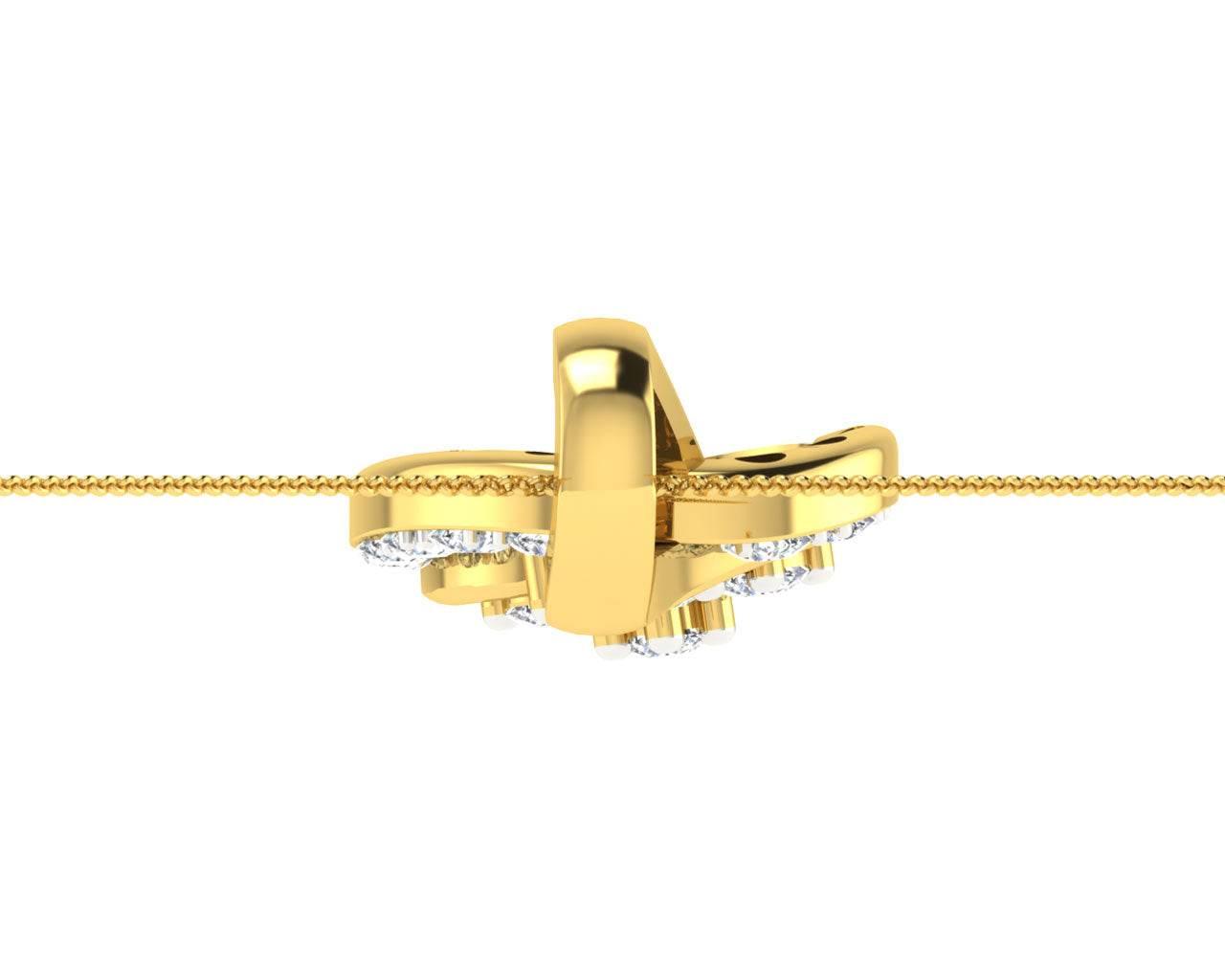 Leba diamond Pendant In gold - Jewelslane
