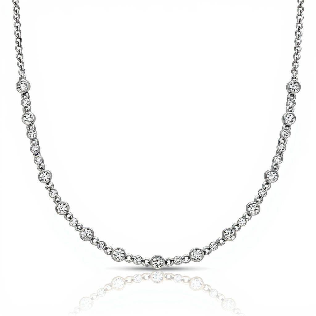 Lisa lab Grown Diamond Necklace in Gold - Jewelslane