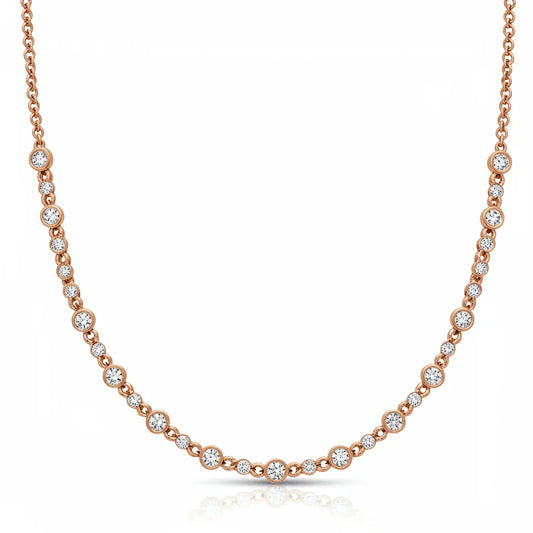 Lisa lab Grown Diamond Necklace in Gold - Jewelslane