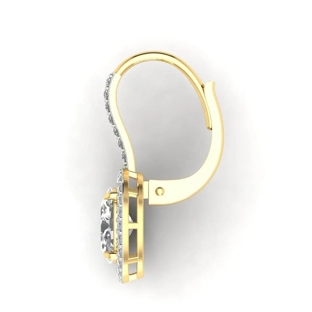 Lyla Oval Shape Lab grown Diamond solitaire earrings - Jewelslane