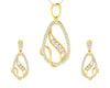 Lyra Diamond Pendant & Earrings Set - Jewelslane