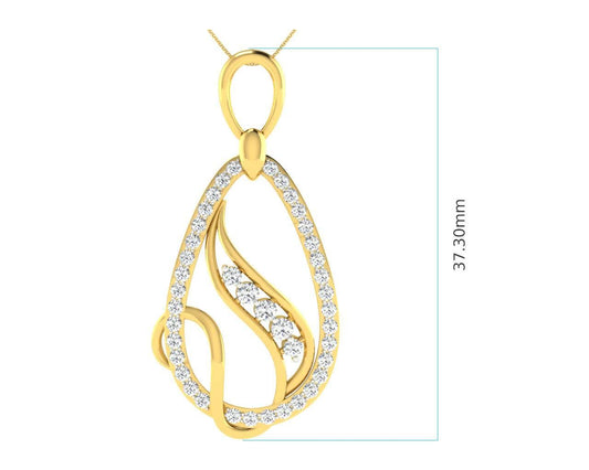 Lyra Diamond Pendant & Earrings Set - Jewelslane