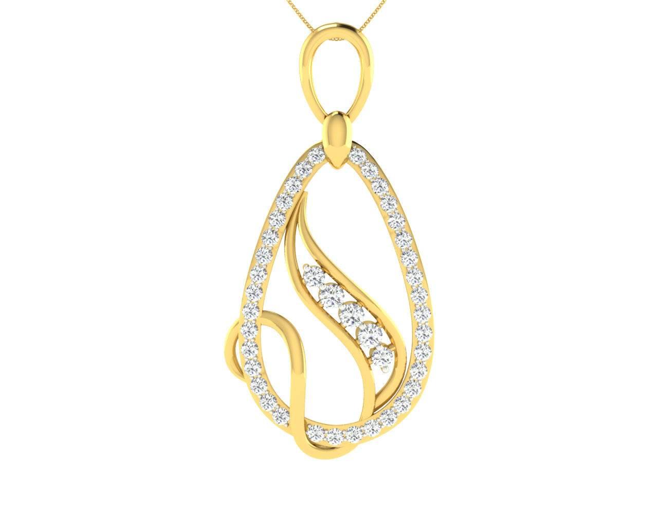 Lyra Diamond Pendant - Jewelslane
