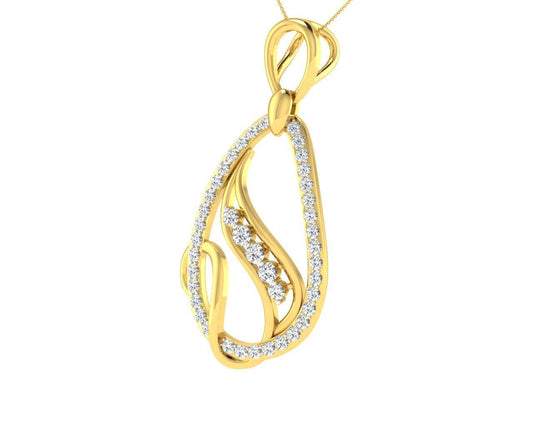 Lyra Diamond Pendant - Jewelslane