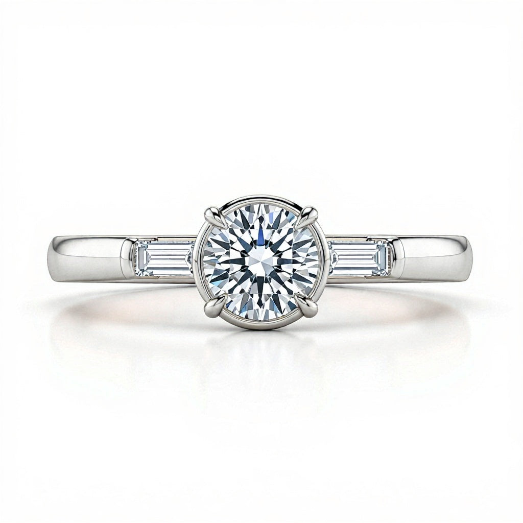 Mabel Lab Grown Diamond Solitaire ring - Jewelslane