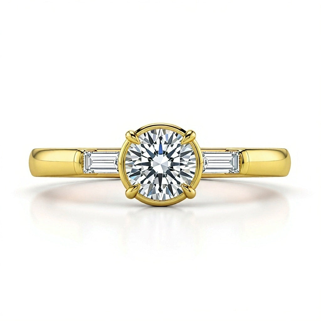 Mabel Lab Grown Diamond Solitaire ring - Jewelslane