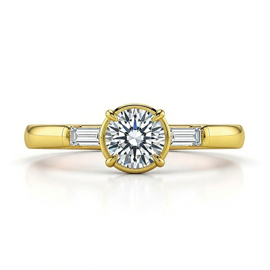 Mabel Lab Grown Diamond Solitaire ring - Jewelslane