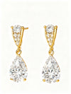 Mabel Pear Shape Diamond Solitaire Earrings - jewelslane