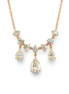 Maca Pear Shape Diamond Solitaire Necklace - jewelslane