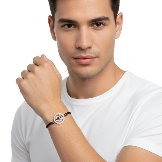 Aumkaara Om Bracelet with Diamond