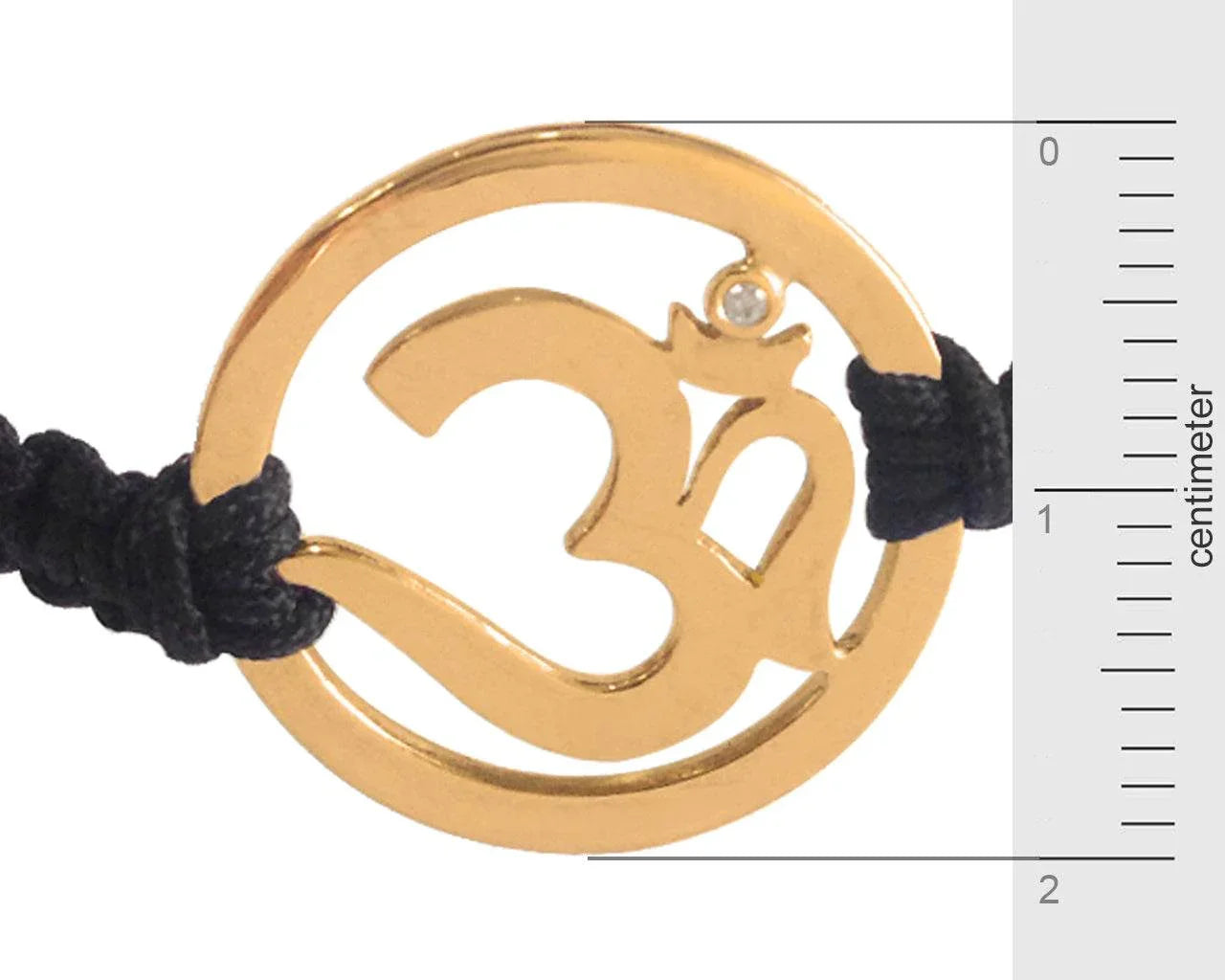 Men's Om Bracelet in Gold - Jewelslane