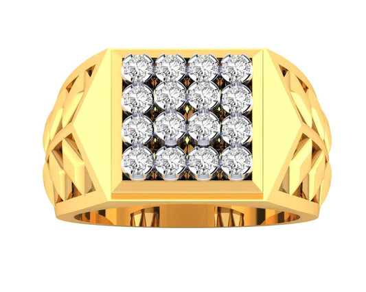 Mike Gents Diamond Ring in Gold - Jewelslane