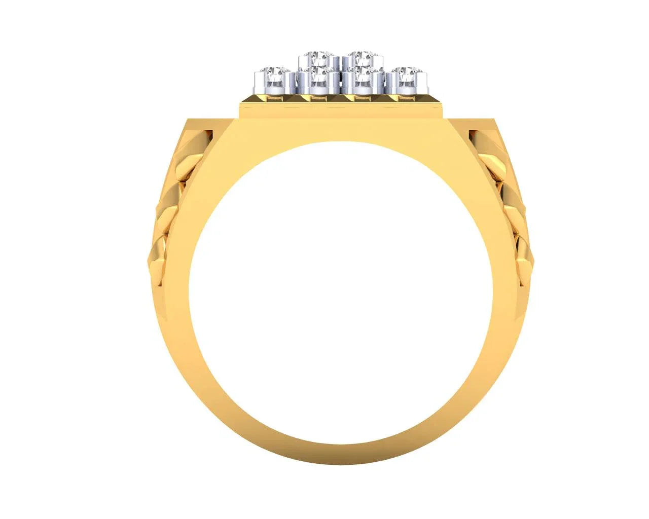 Mike Gents Diamond Ring in Gold - Jewelslane