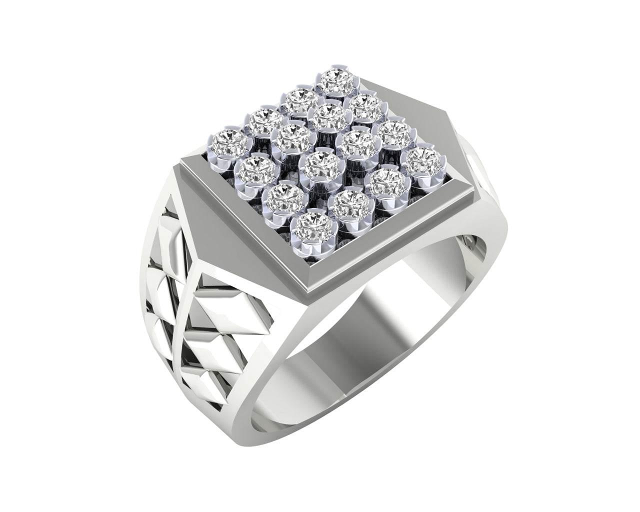 Mike Gents Diamond Ring in Gold - Jewelslane