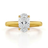 Mila Oval Shape diamond solitaire ring - Jewelslane