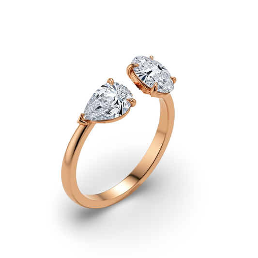 Mira Lab Diamond Solitaire ring - Jewelslane