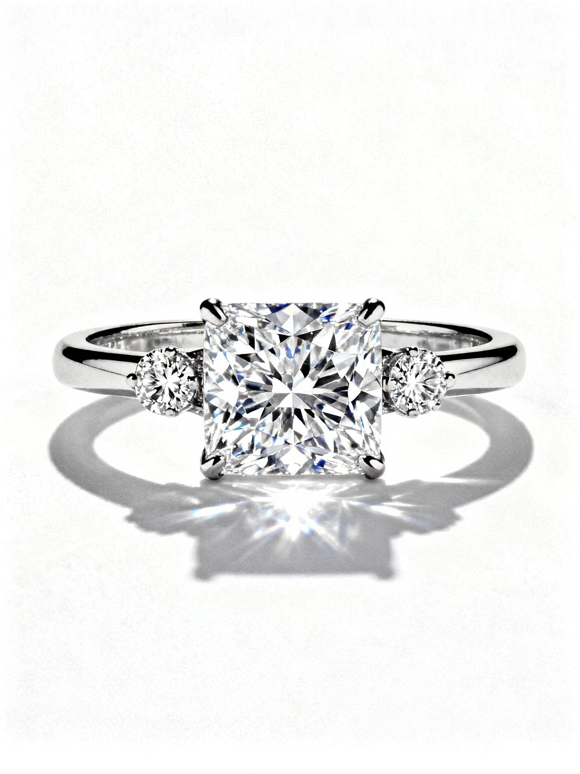 Nafisa Princess Cut Lab Diamond Soitaire Ring - Jewelslane