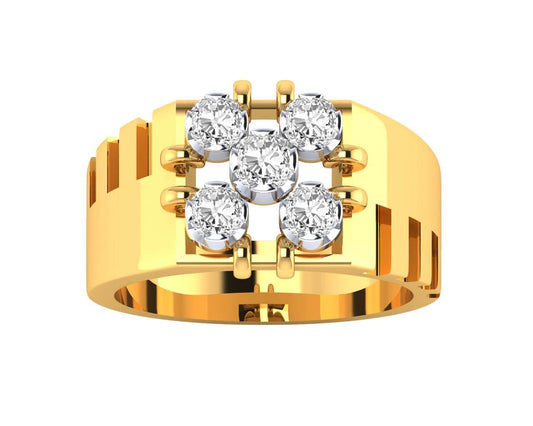 Nevile diamond ring in 18k Gold - Jewelslane