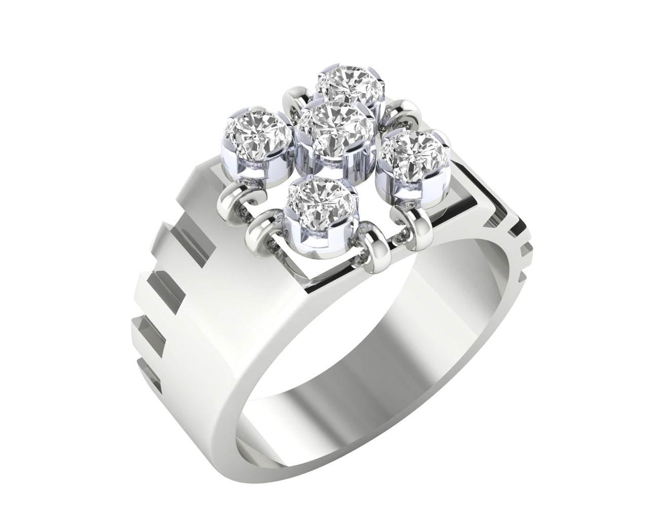 Nevile diamond ring in 18k Gold - Jewelslane