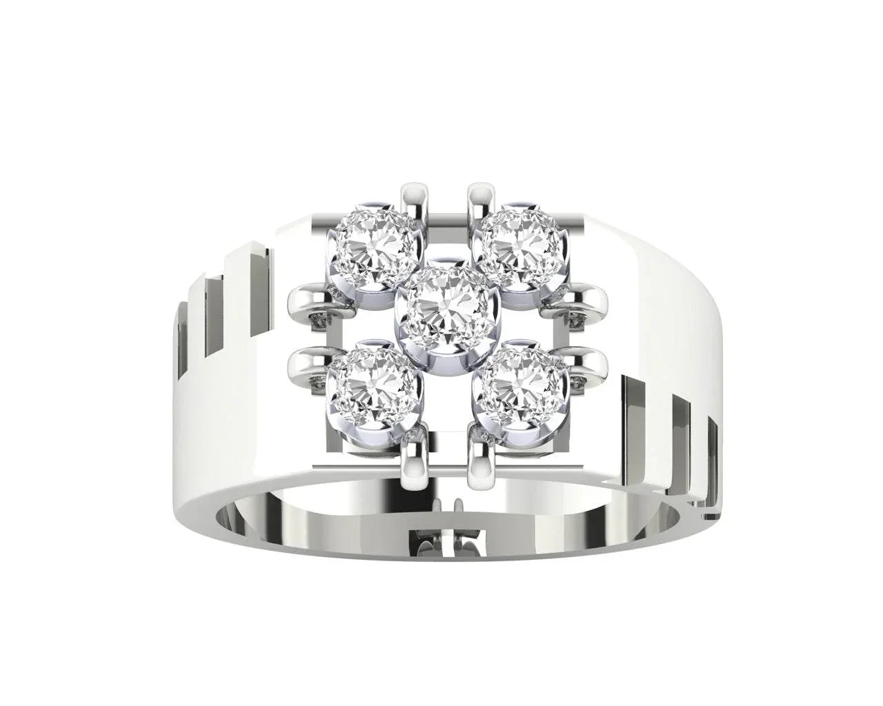 Nevile diamond ring in 18k Gold - Jewelslane